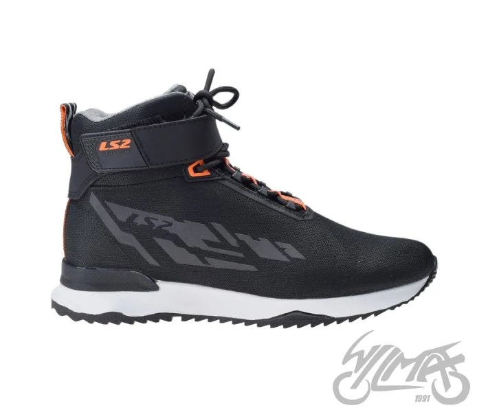 Buty motocyklowe LS2 Acrux — czarno-pomarańczowe, rozmiar 39 — ujęcie 4