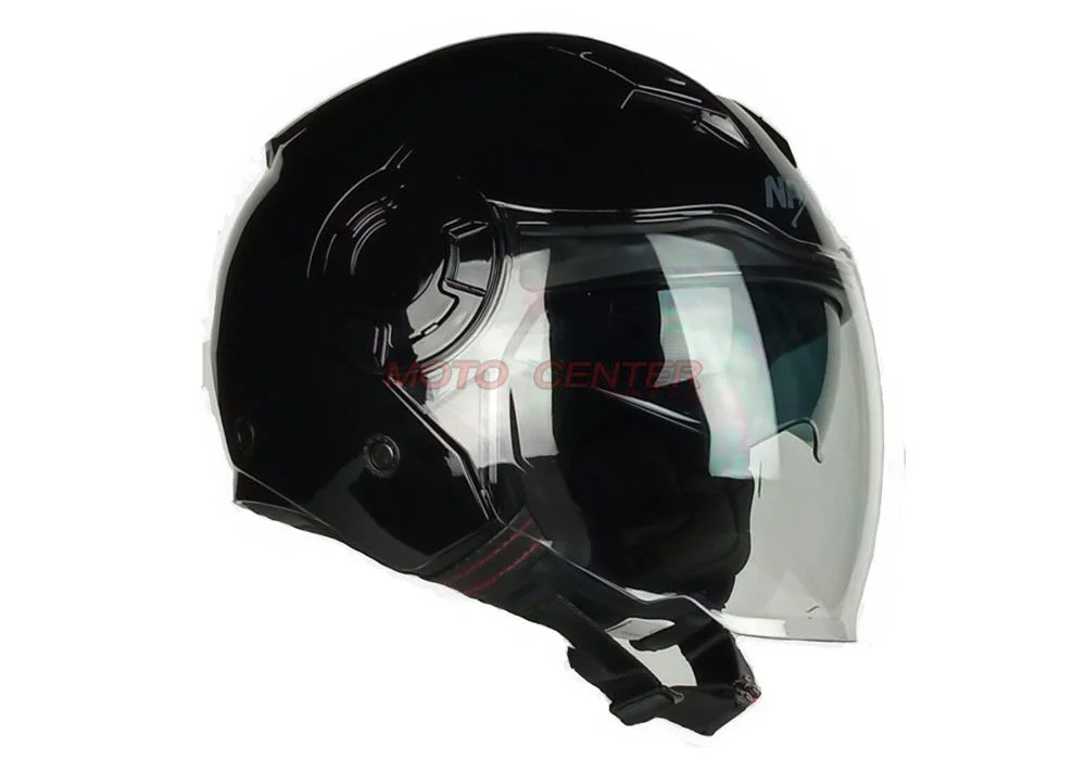 Kask motocyklowy otwarty NAXA S23 blenda czarny połysk S — ujęcie 1