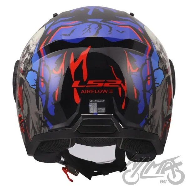 Kask LS2 OF616 Airflow II zombie II bl.r. Blue — rozmiar S — ujęcie 4