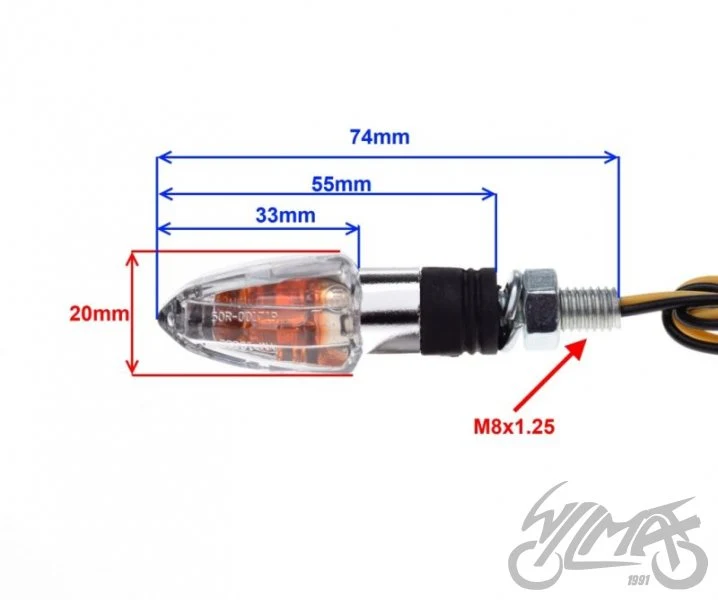 Kierunkowskaz przedni jasny chrom, H6W 12 V — AL70254 — ujęcie 2