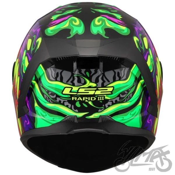 Kask LS2 FF820 Rapid III Lycant Purple Green — S — ujęcie 2