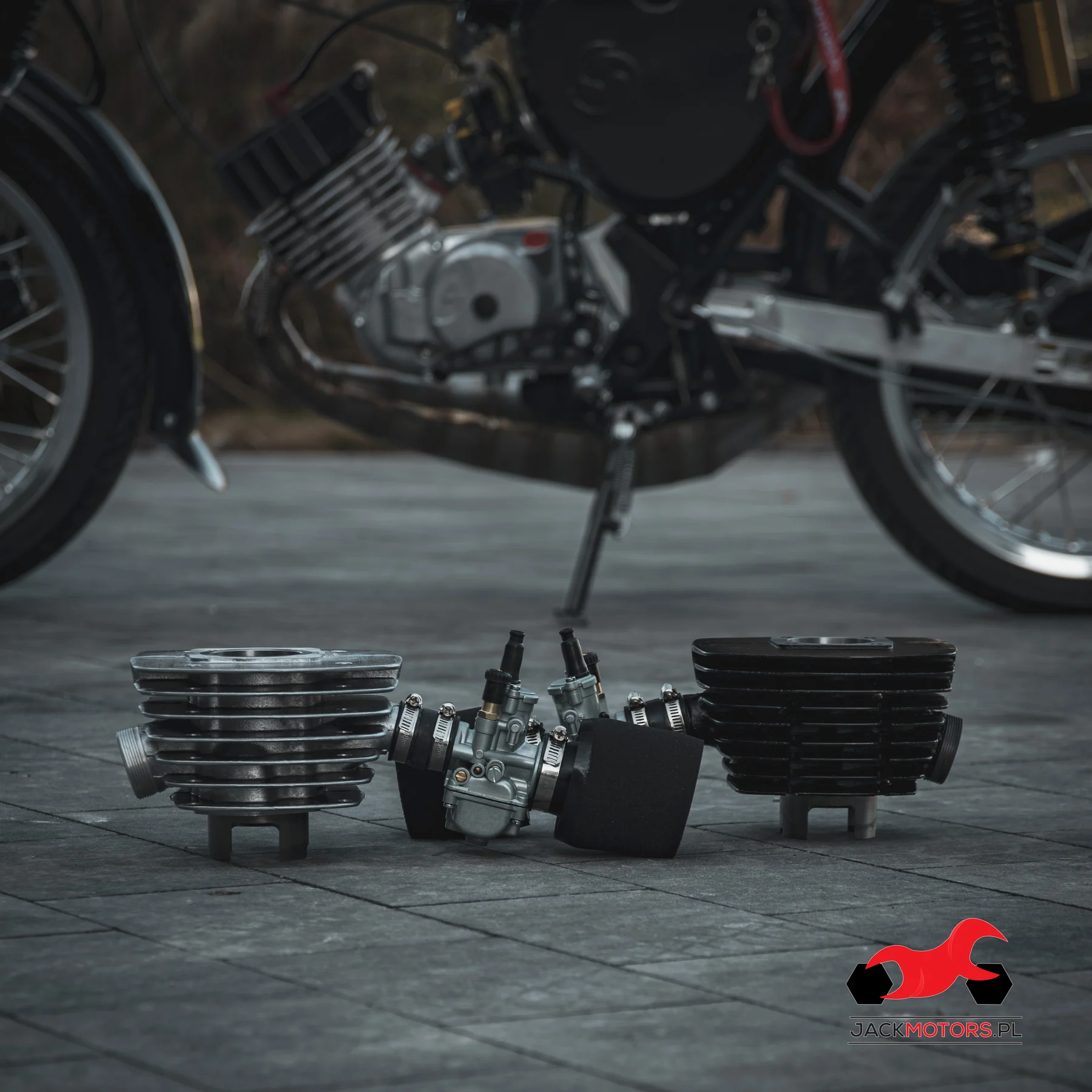 Gaźnik WSK 125 21 mm + króciec + filtr powietrza gąbka Dellorto Replika delux · ssanie na linkę — ujęcie 10
