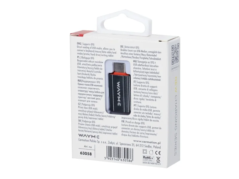 Adapter otg usb-c > usb wayme — ujęcie 2