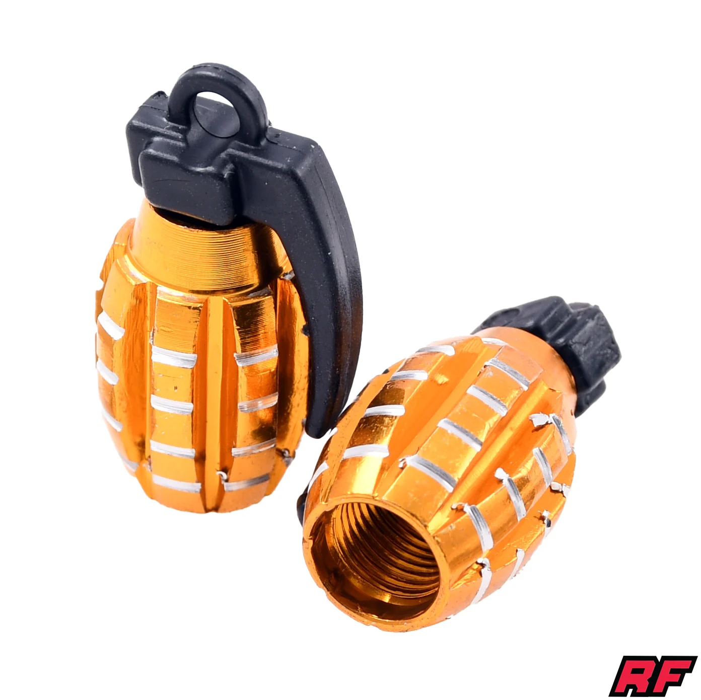 Nakrętka wentyla Racing Force grenade V2 złota 2szt — ujęcie 1