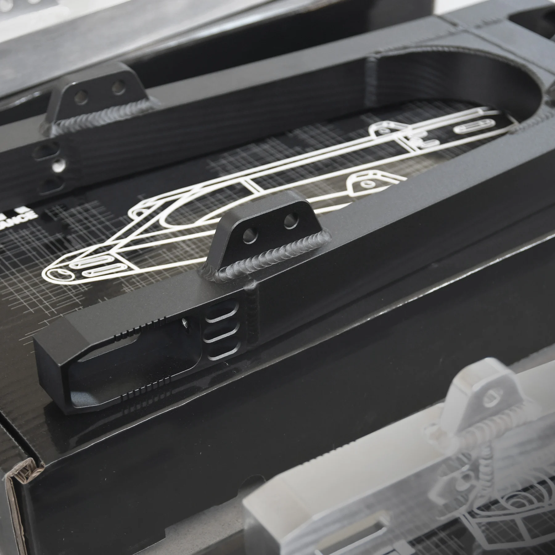 Wahacz Simson S51 aluminium CNC premium +30 mm czarny mat kpl. DPR Performance — ujęcie 14