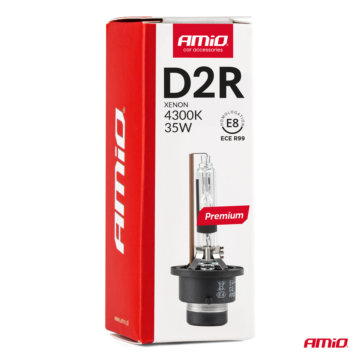 Żarówka ksenonowa żarnik xenon D2R 4300K AMiO PREMIUM — ujęcie 3