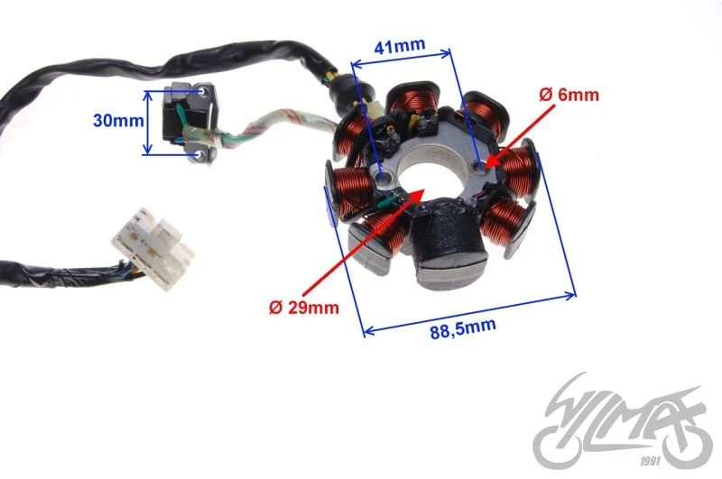 Stator iskrownik silnik 156FMI — ujęcie 2