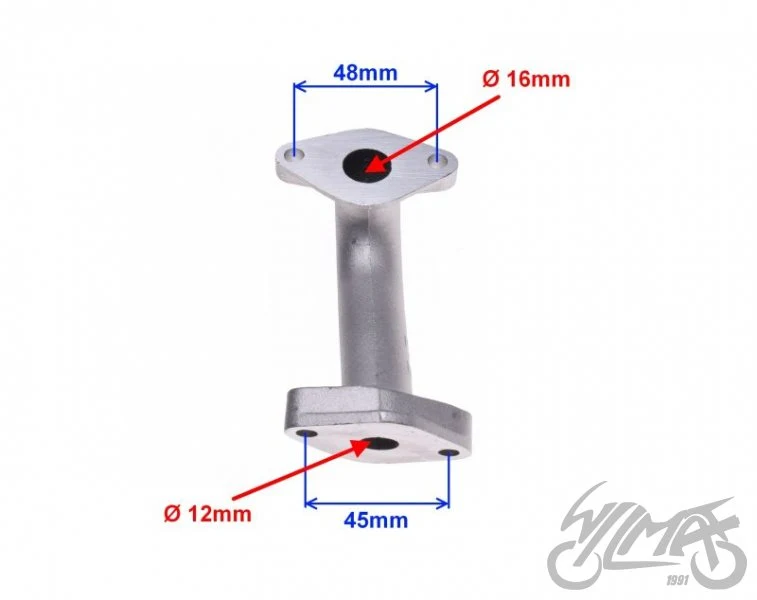 Króciec gaźnika do Kinroad XT50Q — 50 cm³, 4T — ujęcie 2