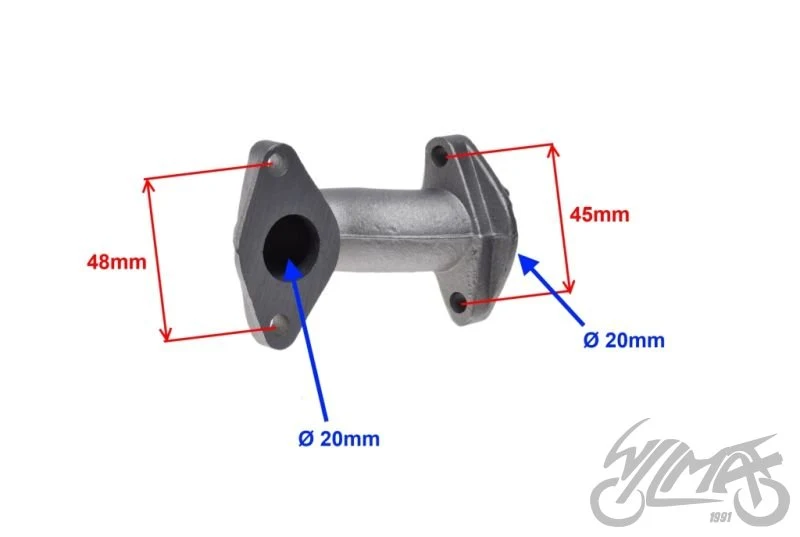 Króciec gaźnika ATV 110 — wlot 20 mm — ujęcie 2