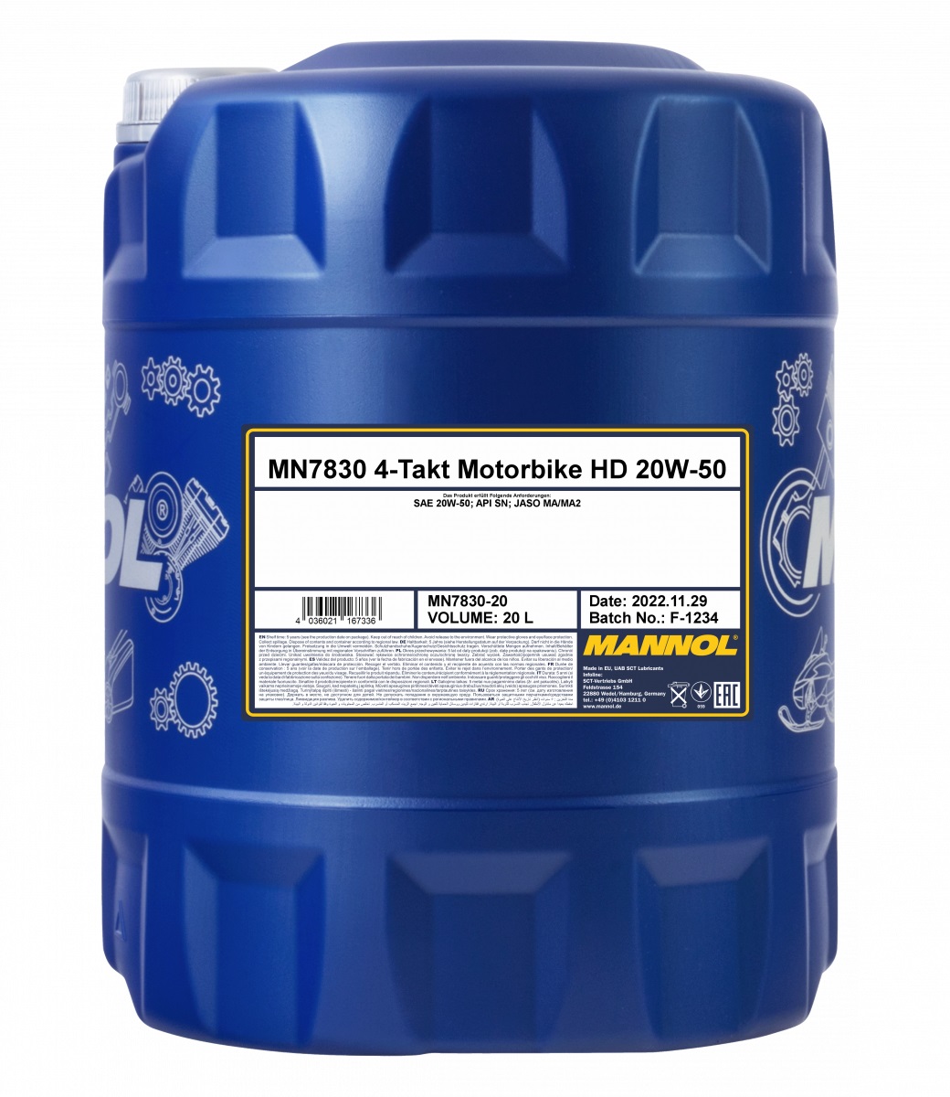 Olej 4T 20W50 MANNOL 4-TAKT motorbike HD 20 l MN7830-20
