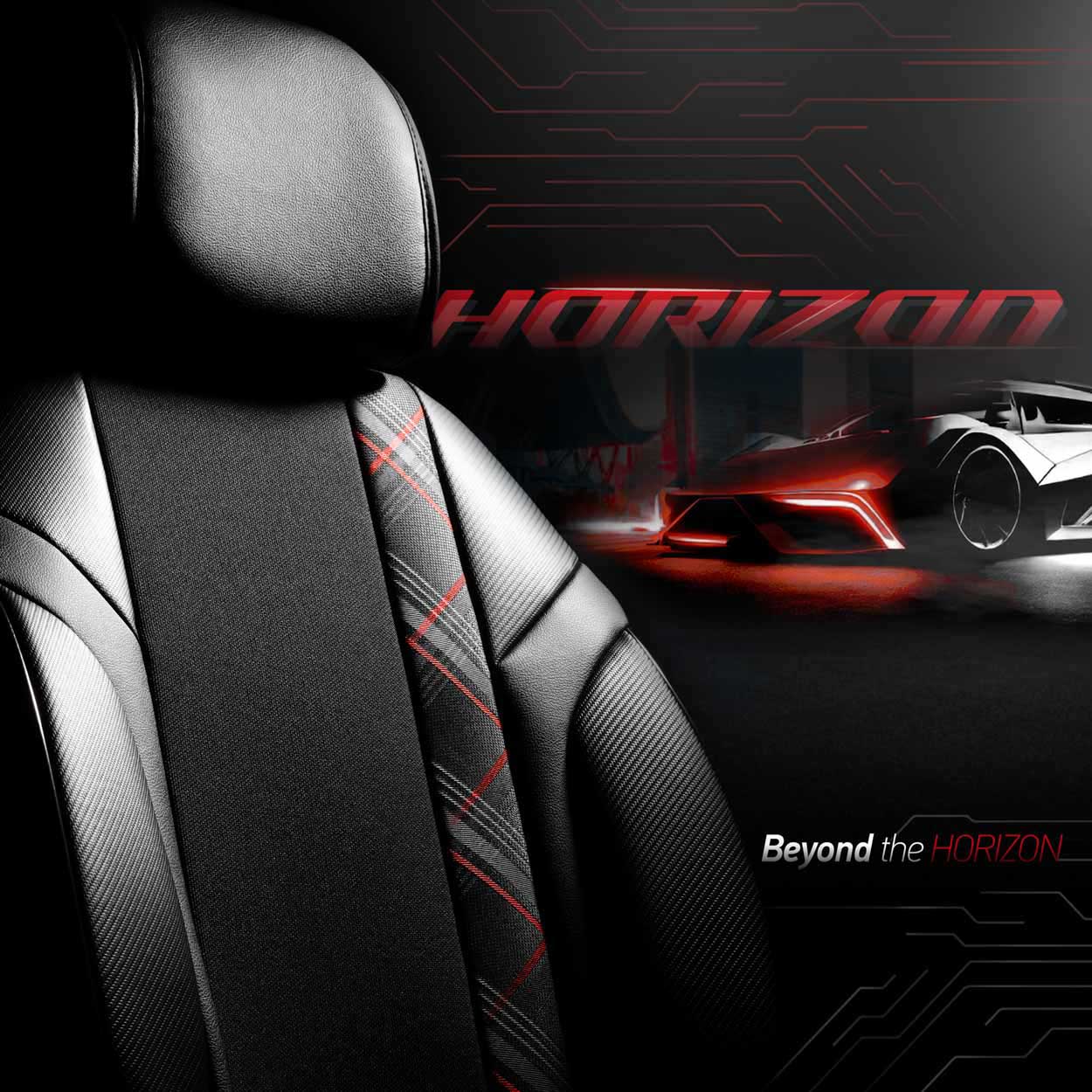 Komplet pokrowców na fotele samochodowe OTOM HORIZON 1801 RED 3-ZIP — ujęcie 9