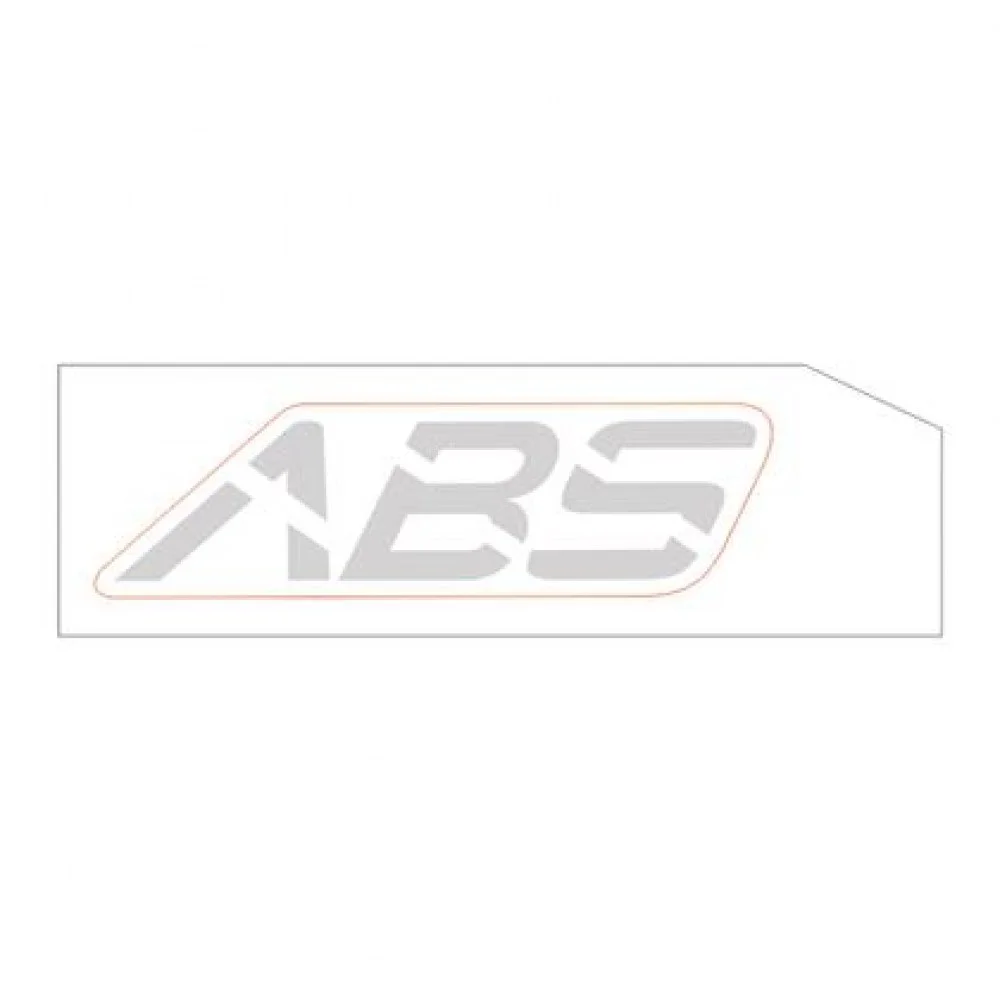 Naklejka "ABS" na błotnik przód szara prawa (nr kat.1210312-375000) (Zontes ZT 125-G1/GK)