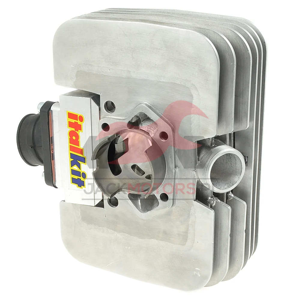 Cylinder Simson 85/5M MK2 membrana EVO 2021 + tłok Barikit komplet · tłok Barikit 1P, zawór membranowy AM6 + króciec BVF Jack Motors Parts — ujęcie 3