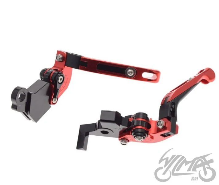 Komplet dźwigni sprzęgła i hamulca do Benelli 752S — czerwone — ujęcie 2