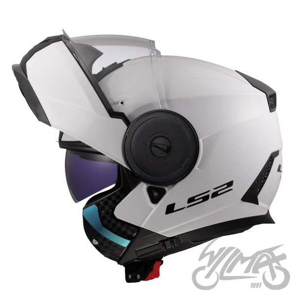 Kask szczękowy LS2 FF902 Scope II Solid White — S — ujęcie 3