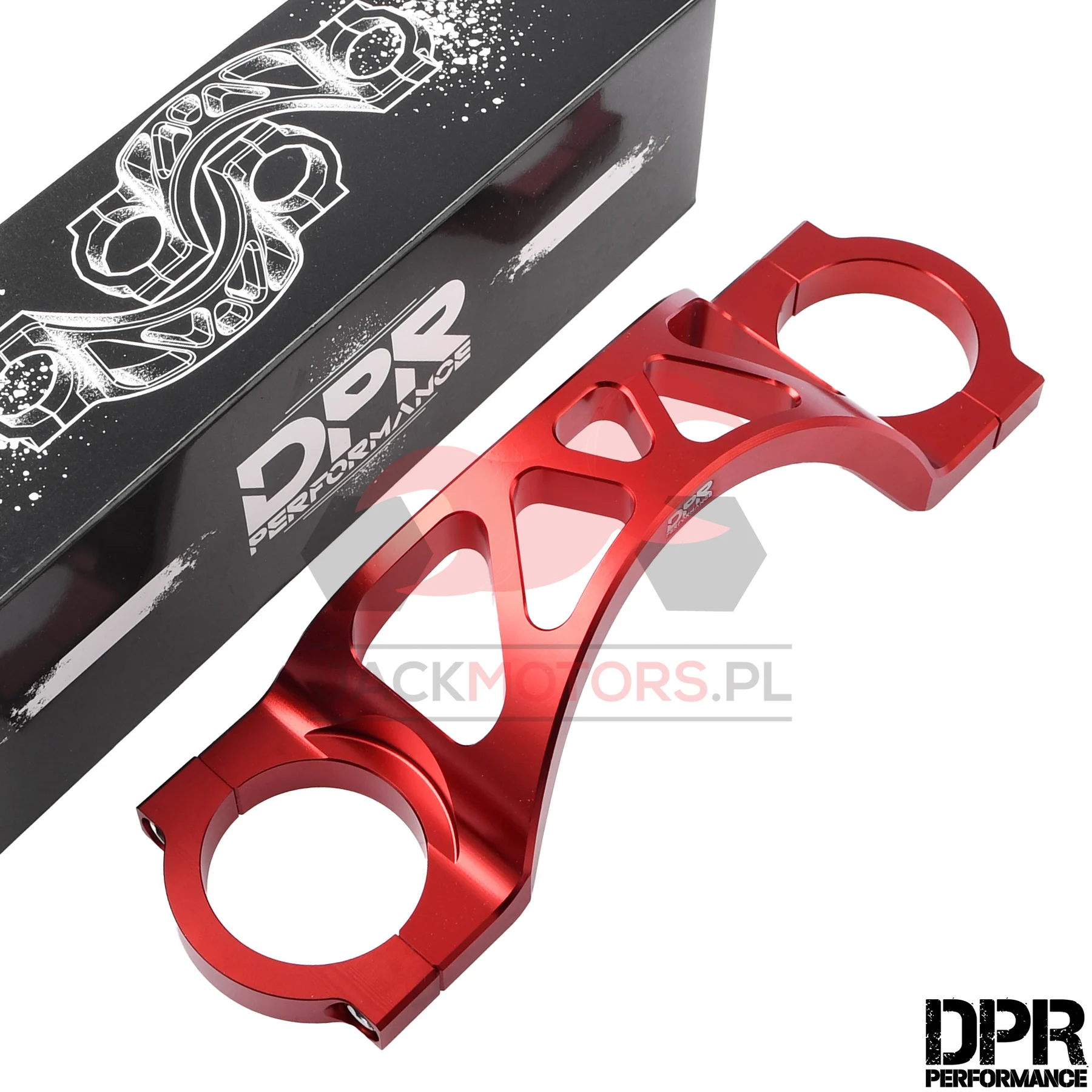 Stabilizator / rozpórka teleskopów Simson aluminium CNC czerwona DPR Performance — ujęcie 1