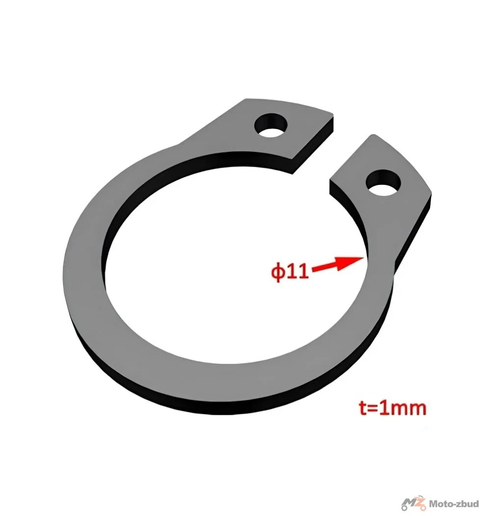 Zabezpieczenie "12" (podpora boczna, prędkościomierz) (nr kat.1250505-017000) (Zontes ZT 703-F)