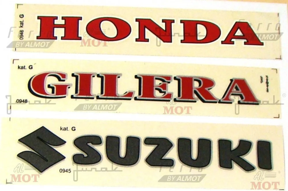 Nalepka Honda/Yamaha/Suzuki/Kawasaki/Gilera/Piaggio