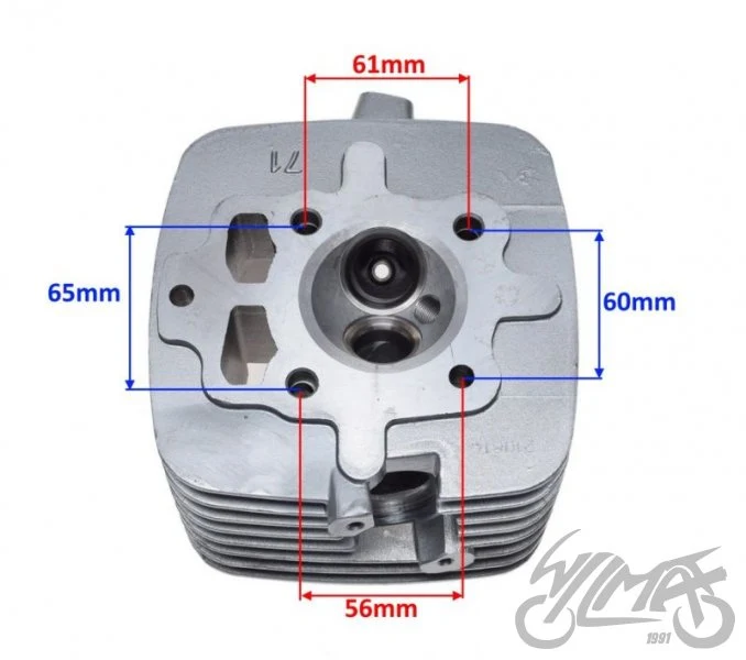 Głowica Loncin 150 4T, wydech M6, komora 62 mm — AY35255B — ujęcie 2