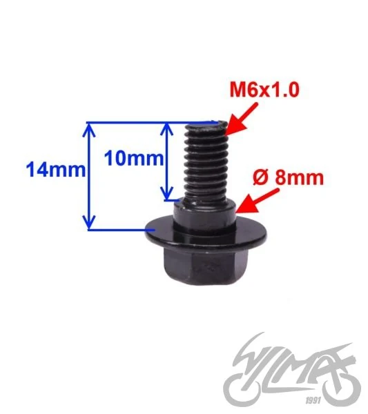 Śruba M6 X14 do montażu skuterów 50 szt — ujęcie 2