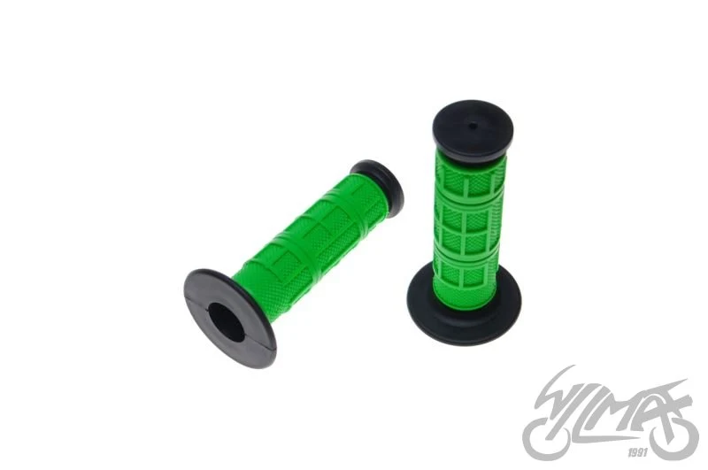 Chwyty kierownicy 20/24 mm — czarno-zielone, para — ujęcie 1