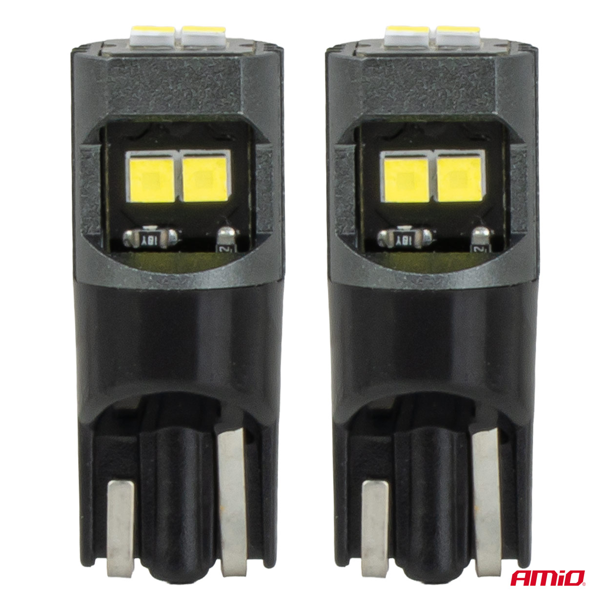 Żarówki LED CANBUS W5W T10 2020 6SMD białe 12 V 24 V — ujęcie 2
