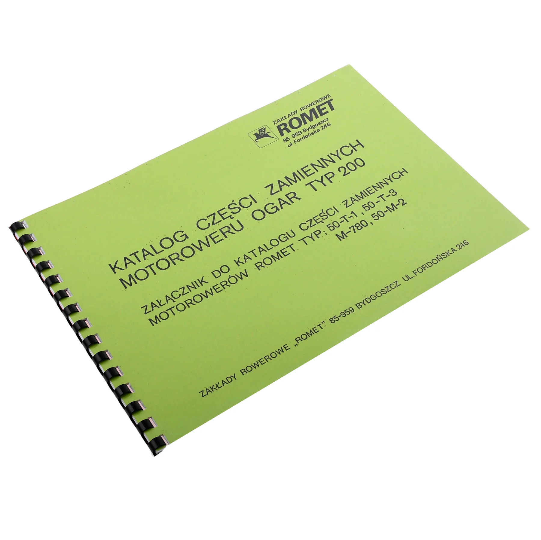 Katalog części Romet ogar 200 PL