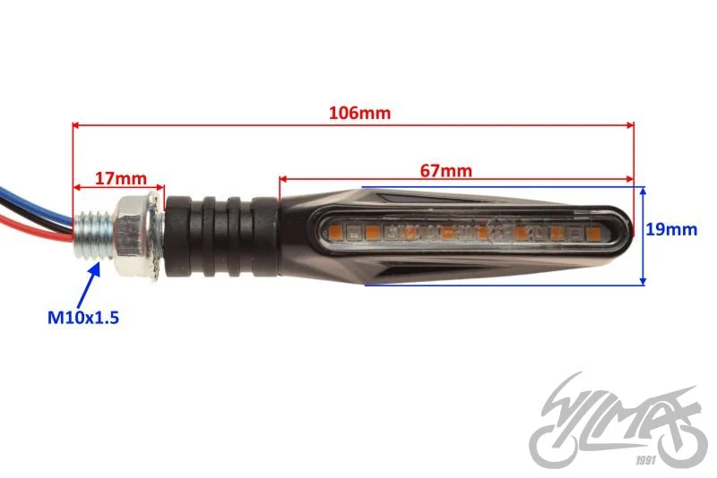 Tylne kierunkowskazy sekwencyjne LED do ATV/UTV — komplet AM1469 — ujęcie 2