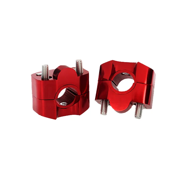 Adapter kierownicy wieżyczki 22 mm / 28 mm Allpro czerwone uniwersalne kpl. — ujęcie 1