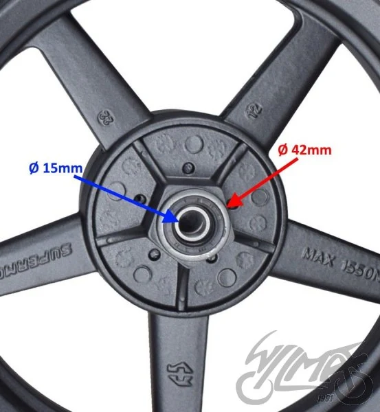 Koło p+t 2.50-12 3.00-12 do pit bike supermoto komplet — ujęcie 3