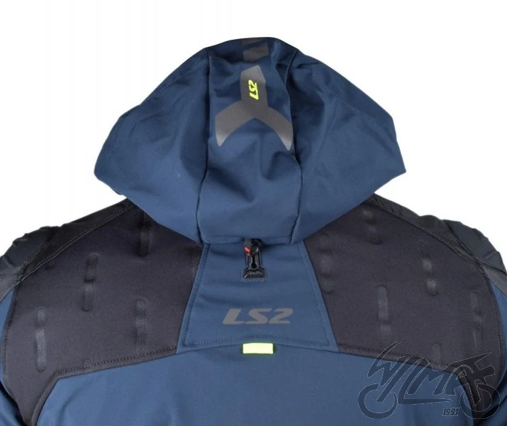 Kurtka motocyklowa LS2 Zirconium — niebieski / czarny / żółty Hi-Vis, M — ujęcie 3