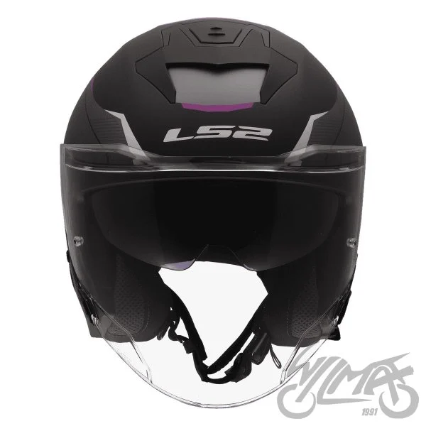 Kask LS2 OF618 verso II air Black purple XS — ujęcie 3