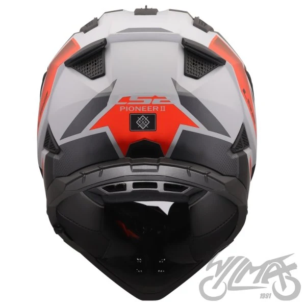 Kask adventure LS2 MX702 Pioneer II Block Grey Red — S — ujęcie 4