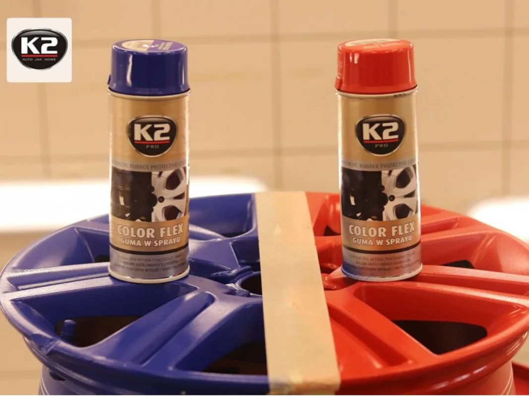 K2 COLOR FLEX Guma w sprayu pomarańczowy 400 ML — ujęcie 3