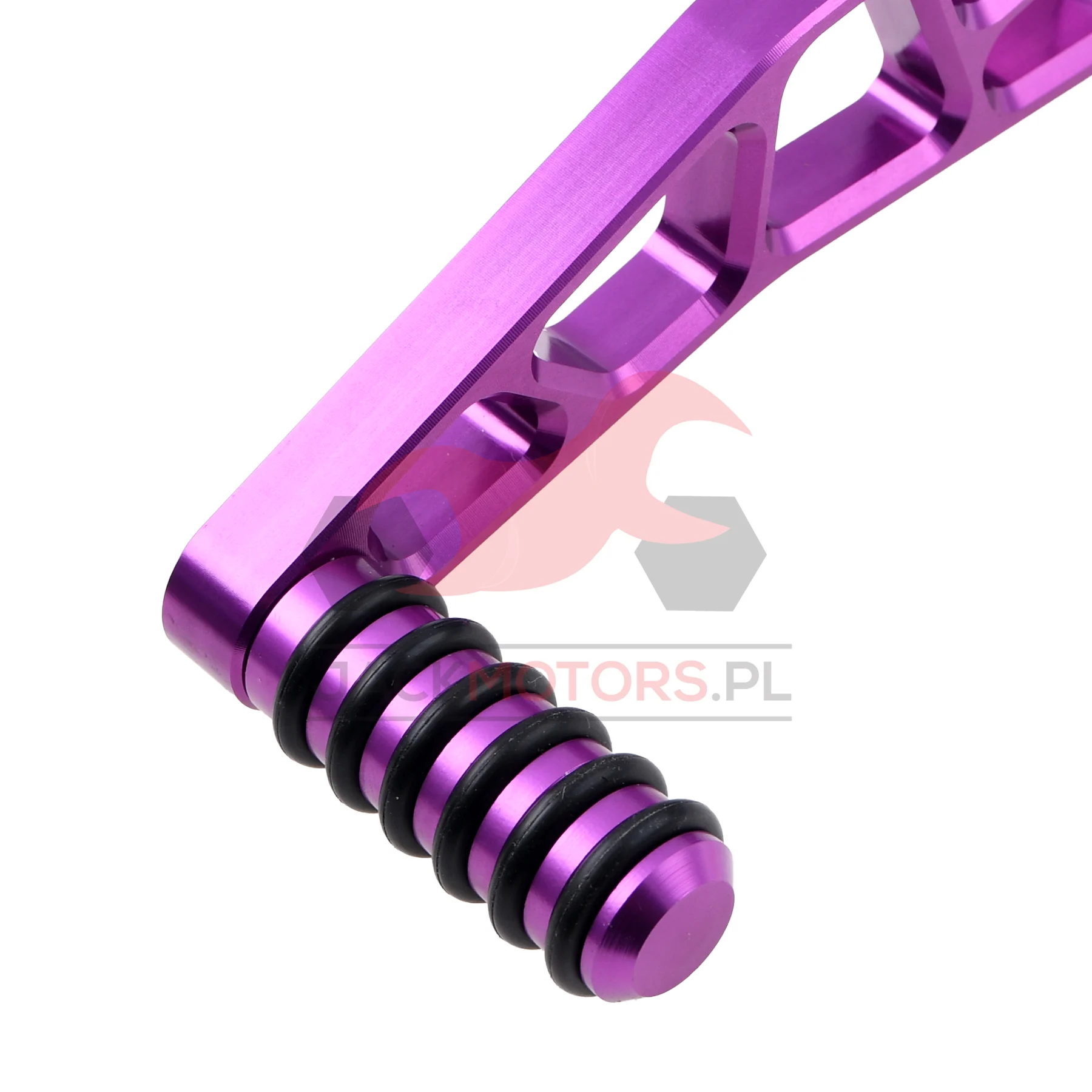 Dźwignia zmiany biegów Simson S51 fioletowa aluminium CNC racing DPR Performance — ujęcie 4