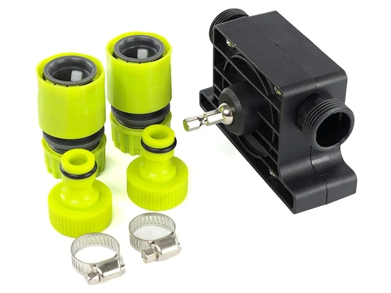 Pompka napędzana wiertarką przyłącza 3/4" + 2 adaptery 1/2" — ujęcie 4