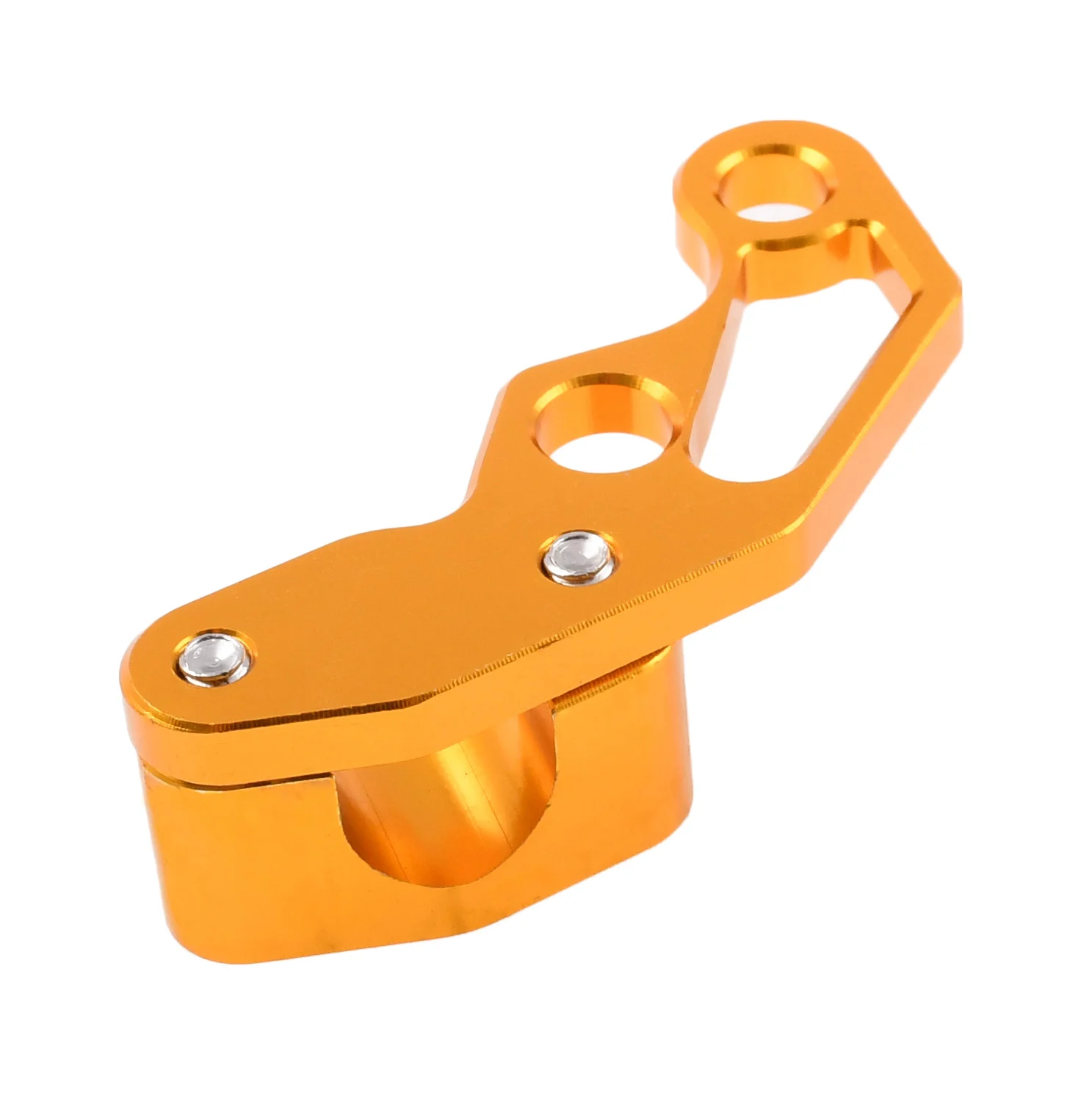 Uchwyt przewodu hamulcowego Simson S50 S51 złoty aluminium CNC anoda Racing Force — ujęcie 2