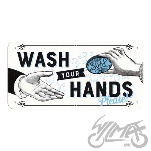 Zawieszka 10 × 20 wash your hands 28047 — ujęcie 3