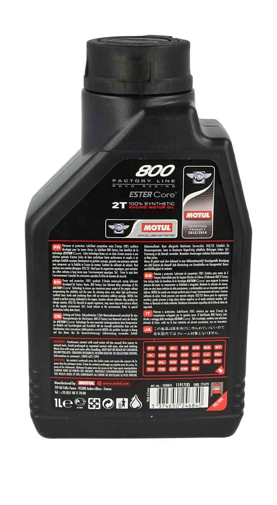 Olej MOTUL 800 factory line road racing 2T 1 l — ujęcie 15
