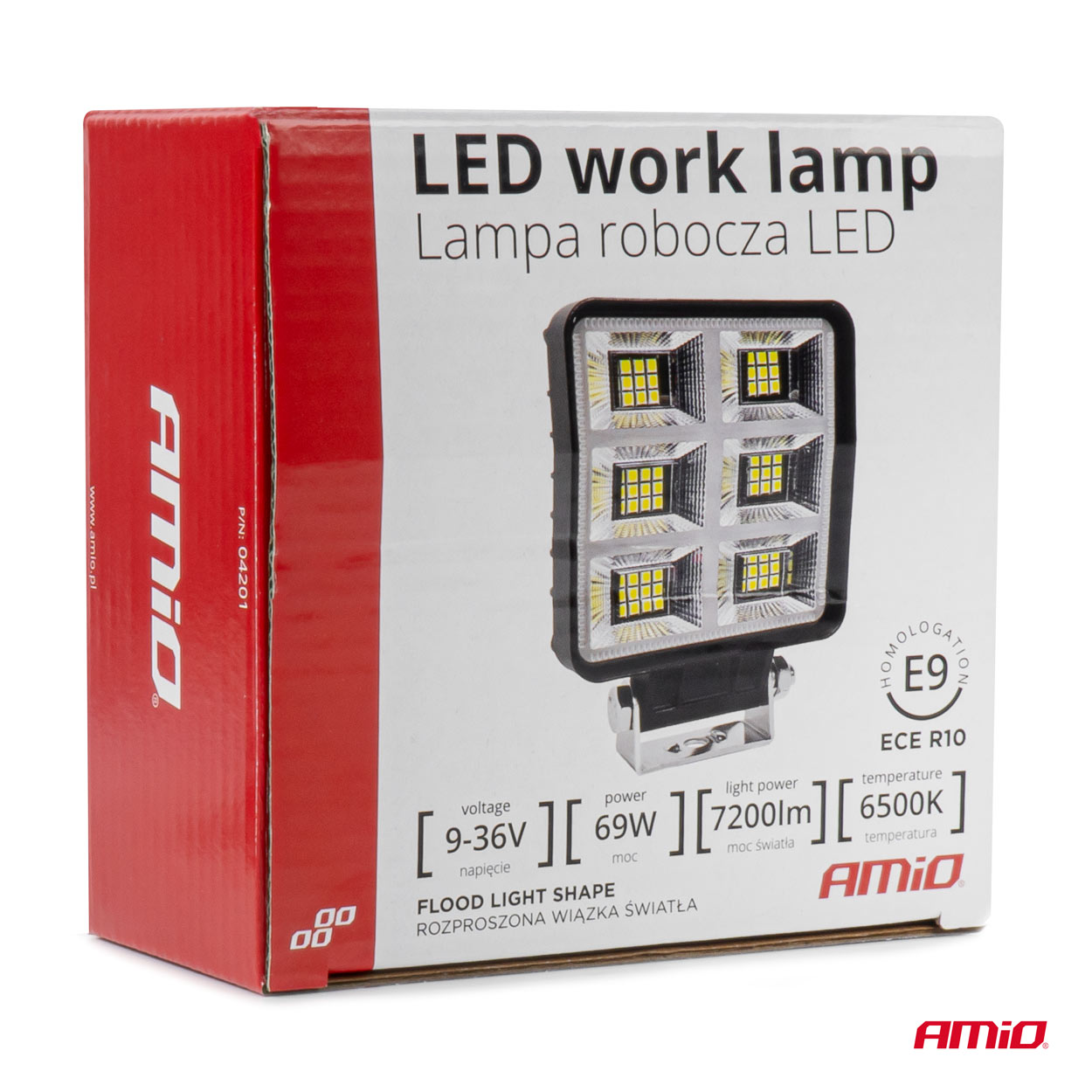 Lampa robocza szperacz LED AWL60 69 W 6500K 7200lm 12 V 24 V — ujęcie 9