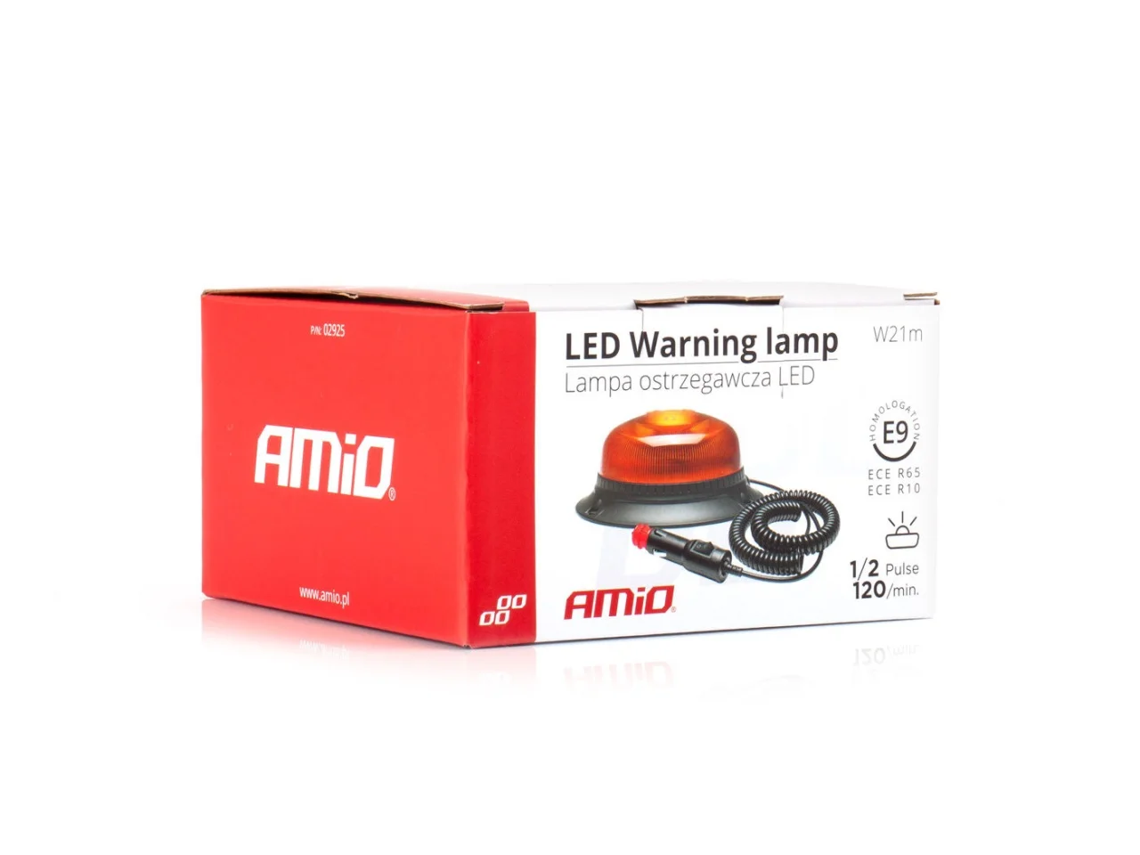 Lampa ostrzegawcza R65 R10 18LED 12/24V IP56 na magnes / śruby — ujęcie 5