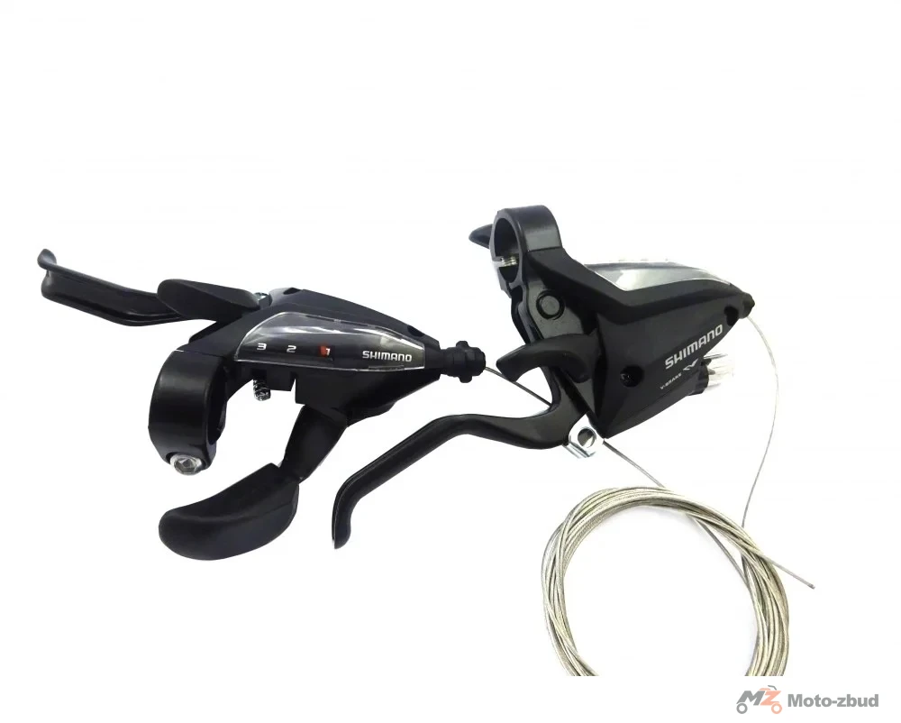 Dźwignie klamkomanetki ST-EF500-3 × 7 czarne Shimano — ujęcie 2