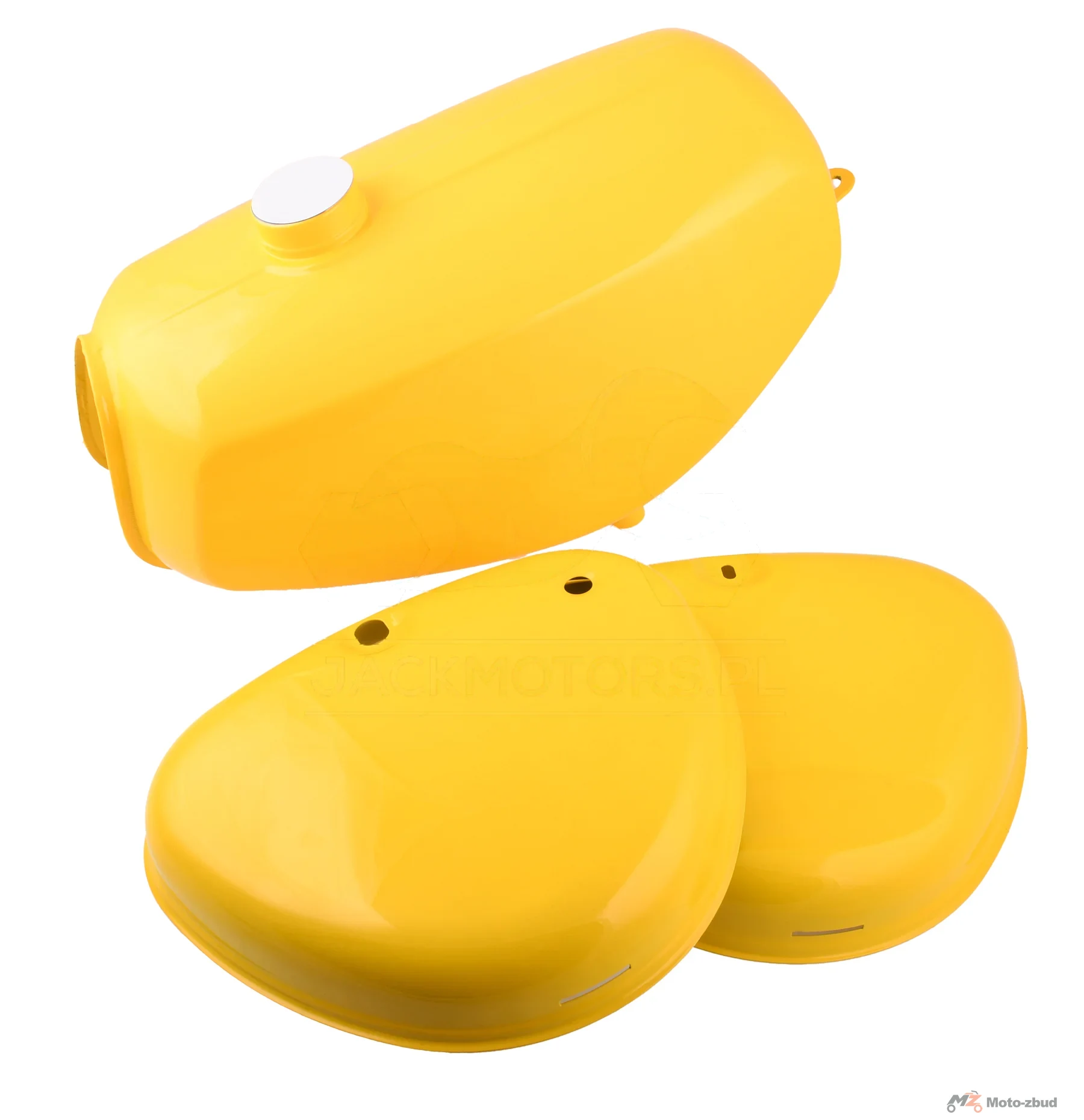 Zbiornik paliwa + pokrywa filtra powietrza + akumulatora Simson enduro żółty kpl. premium — ujęcie 1