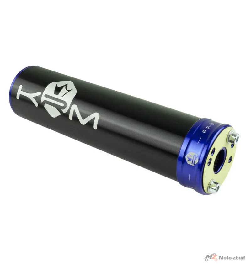 Końcówka wydechu KRM Pro Ride aluminium czarno ciemno niebieska 70-90 cm³ — ujęcie 2