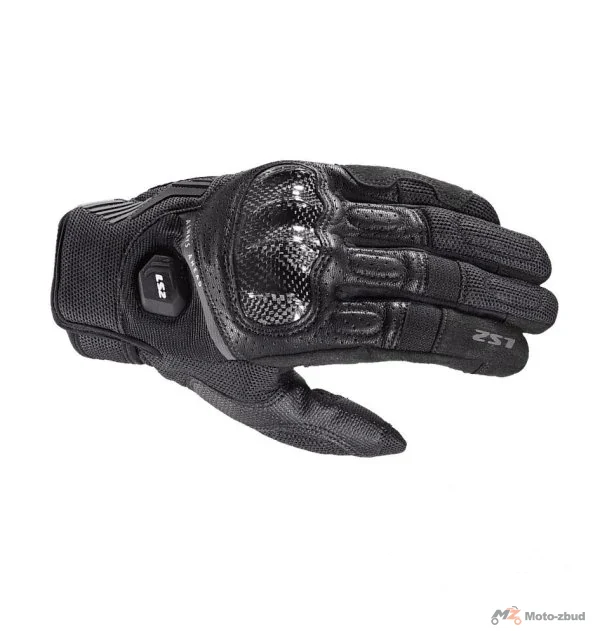 Rękawice motocyklowe LS2 Atom męskie Black — XXL
