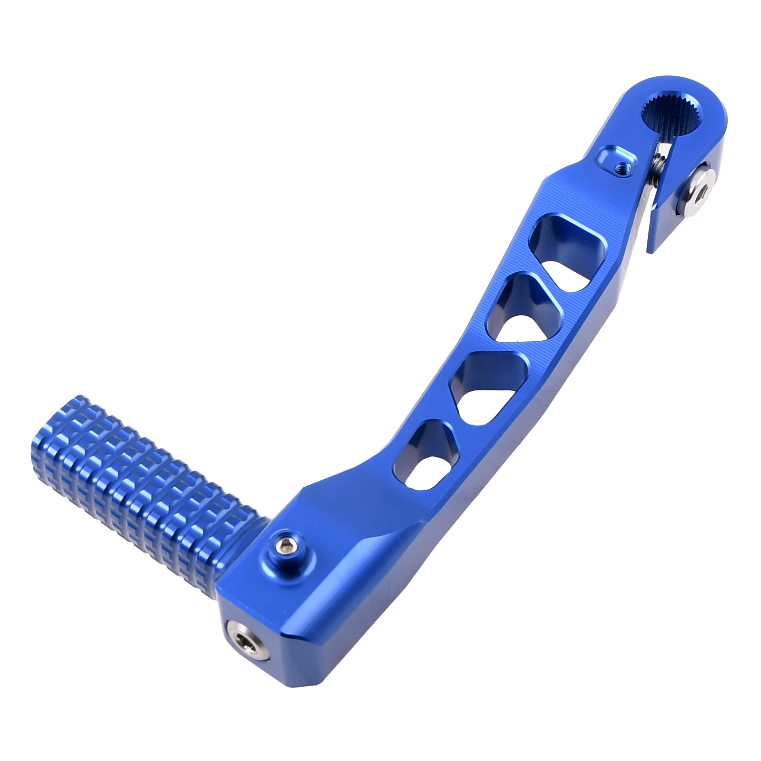Dźwignia startera Simson S51 niebieska aluminium CNC Zap Technix — ujęcie 2