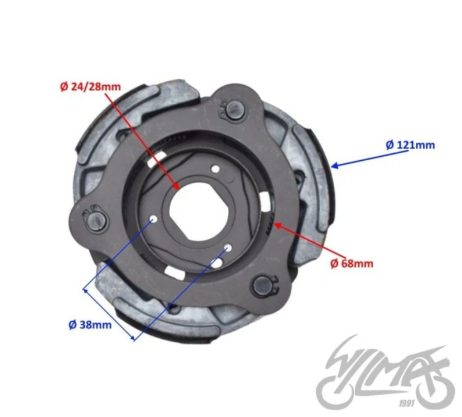Szczęki sprzęgła do Suzuki Burgman 125 150CC 2007 — ujęcie 2