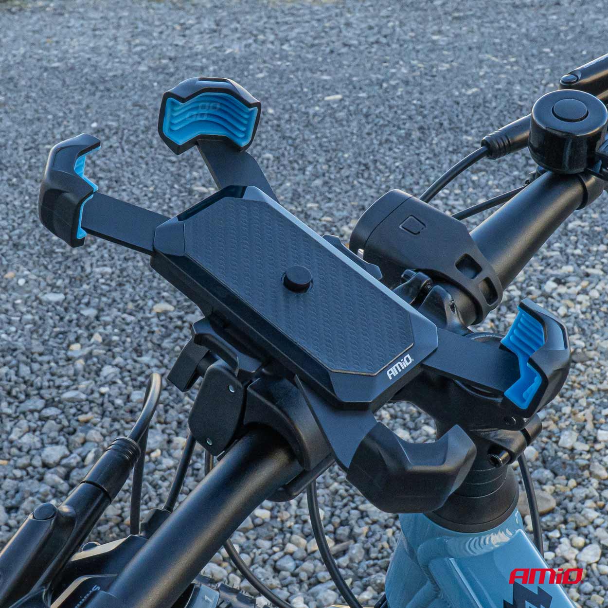 Uchwyt do telefonu na rower motocykl skuter hulajnogę obrotowy 360° — ujęcie 6