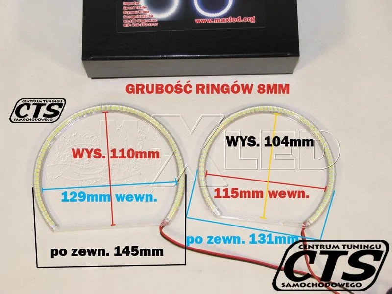 Ringi SMD II LED BMW E46 A+B NIESOCZEWKOWE MaxLed 4szt. — ujęcie 2