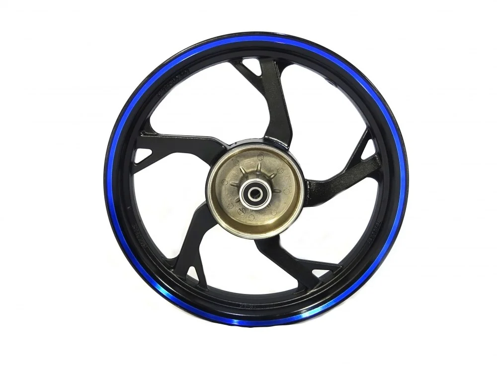 Junak ADV50 felga 17 × 2,50 koła tył (czarny połysk-niebieska) (5-ramienna) (szczęki) — ujęcie 1